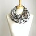 ruffle scarf infinity scarf , jersey scarf , tiger , animal print chunky oversized circle scarf feline trendy womens scarves spring ruffles