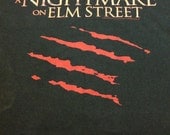 Nightmare on Elm Street T Shirt UPCYCLED into a T-Shirt Skirt / YOUR choice of Long or Short T-Skirt, Dress, Top / Recycled Cotton Tees