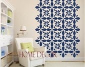 Vinyl Wall Decal Sticker Art - Morrocan Geometric Wall pattern Shapes Small Size
