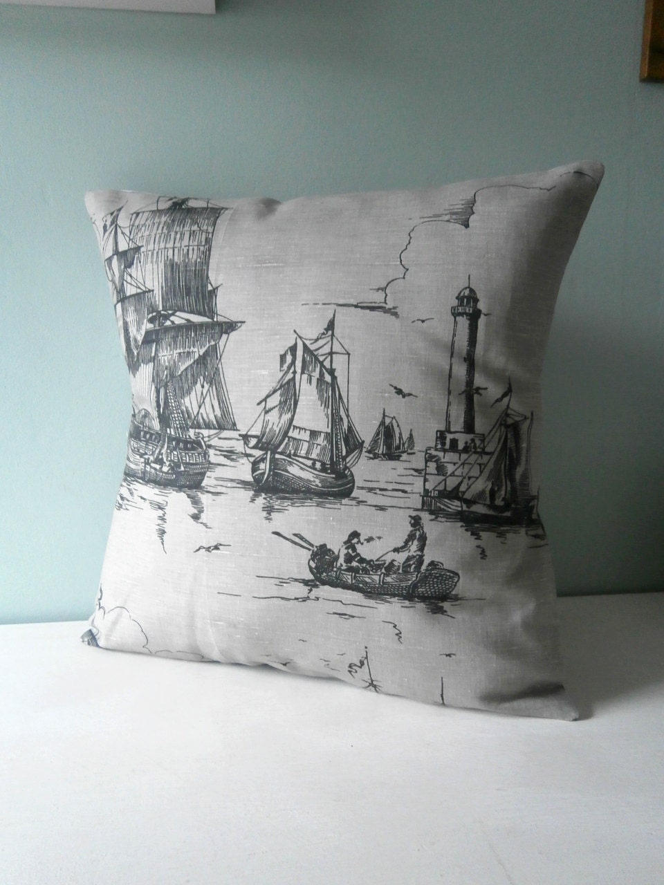 Ship Lighthouse Nautical pillow / cushion cover