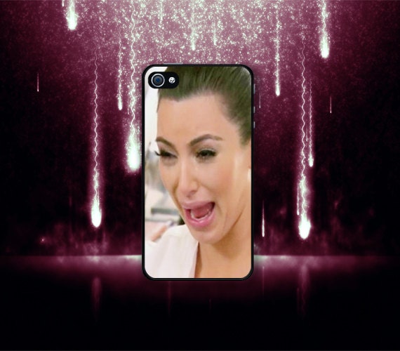 Iphone case Kim kardashian Crying Ugly Iphone 4 case cool awesome Iphone 4s case funny cry
