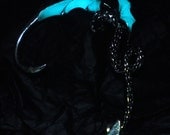 Glow Dragon Ear Cuff - Game of Thrones Dragon - Glow in the Dark - Glowing Earring - Ear Wrap - Skyrim - Aqua - Khaleesi