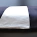 Linen Bread Bag - White and Navy Blue - Baguette Bag