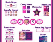 Barbie Princess and the Popstar Birthday Party Package - Choose 5 Super Fun Printables for Your Special Party Il_170x135