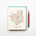 Congrats illustrated drawing wedding graduation baby engagement special occasion card pastels floral cactus bouquet boho tribal calligraphy