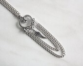 Heart with wings necklace, Valentine's jewelry