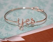 Dainty "yes" Bracelet