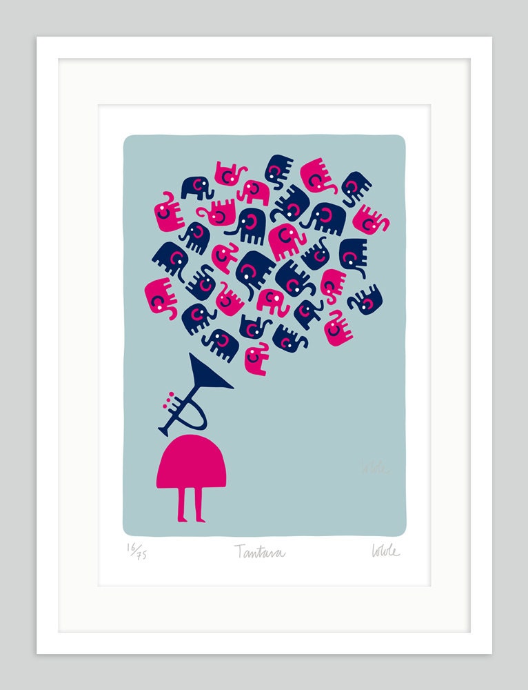 Tantara by Lo Cole - limited edition pigment ink print