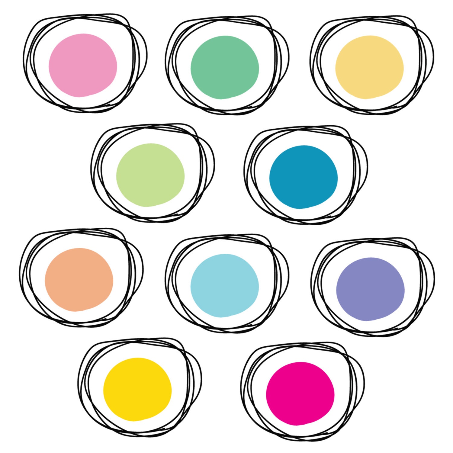 Instant Download // Digital Clip Art // Dots Design Elements // Personal and Commercial Use Il_170x135