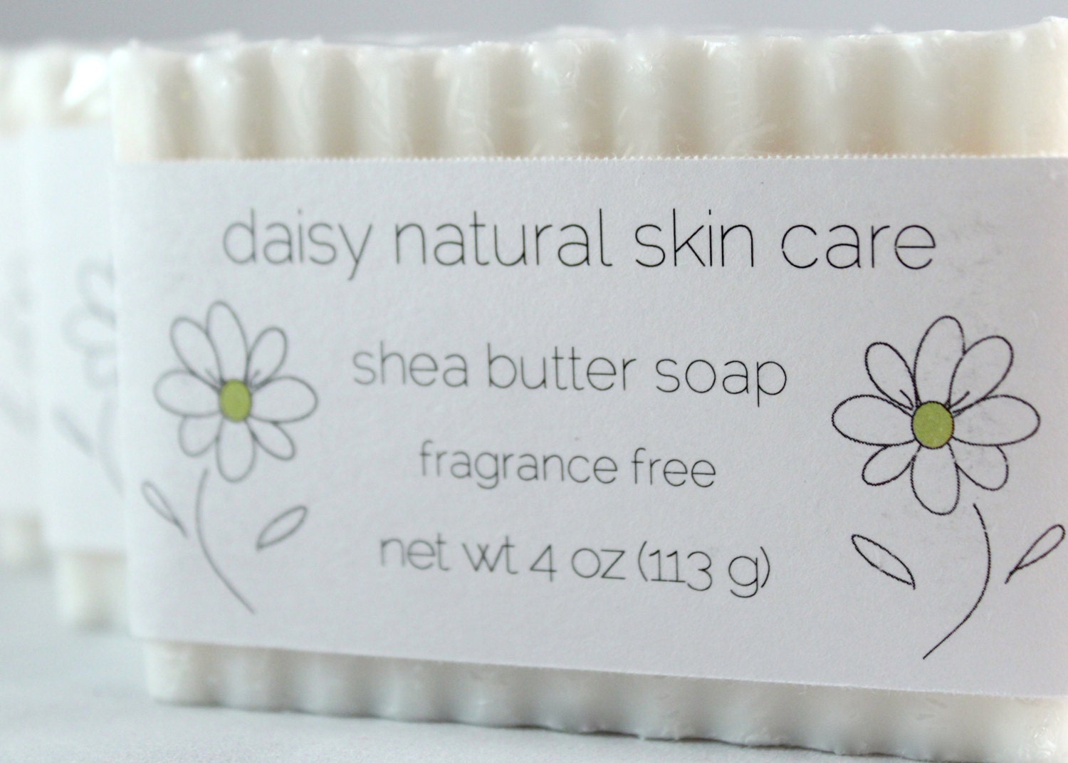 Fragrance Free Shea Butter Soap, One Bar, 4 oz. - handmade, natural, vegan