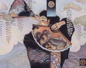 Illustration, Drawing, Fine Art, Painting, Giclee, Colored Pencil Drawing, Asian