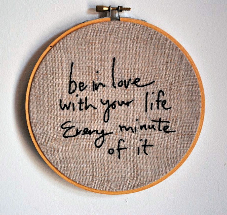 FREE SHIPPING.  a minimalist jack kerouac embroidery.