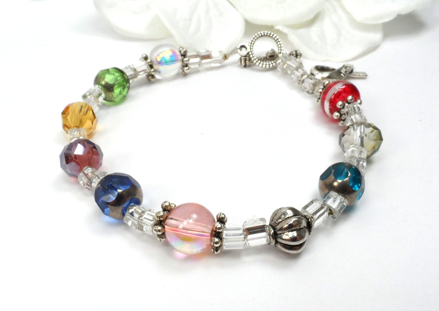 Cancer Survivor, Cancer Awareness Bracelet, Jewelry A10