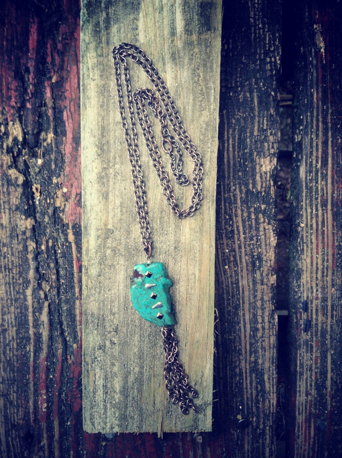 victory-turquoise stone and copper