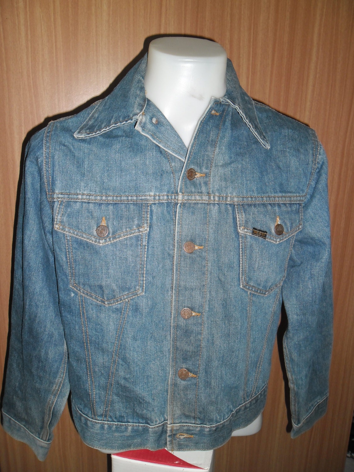 Vintage 70's Jeans Jacket GENUINE SEARS ROEBUCKS Made in usa, Size 40 R ExcellentCondition