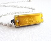 Harmonica Necklace. Fun Necklace.