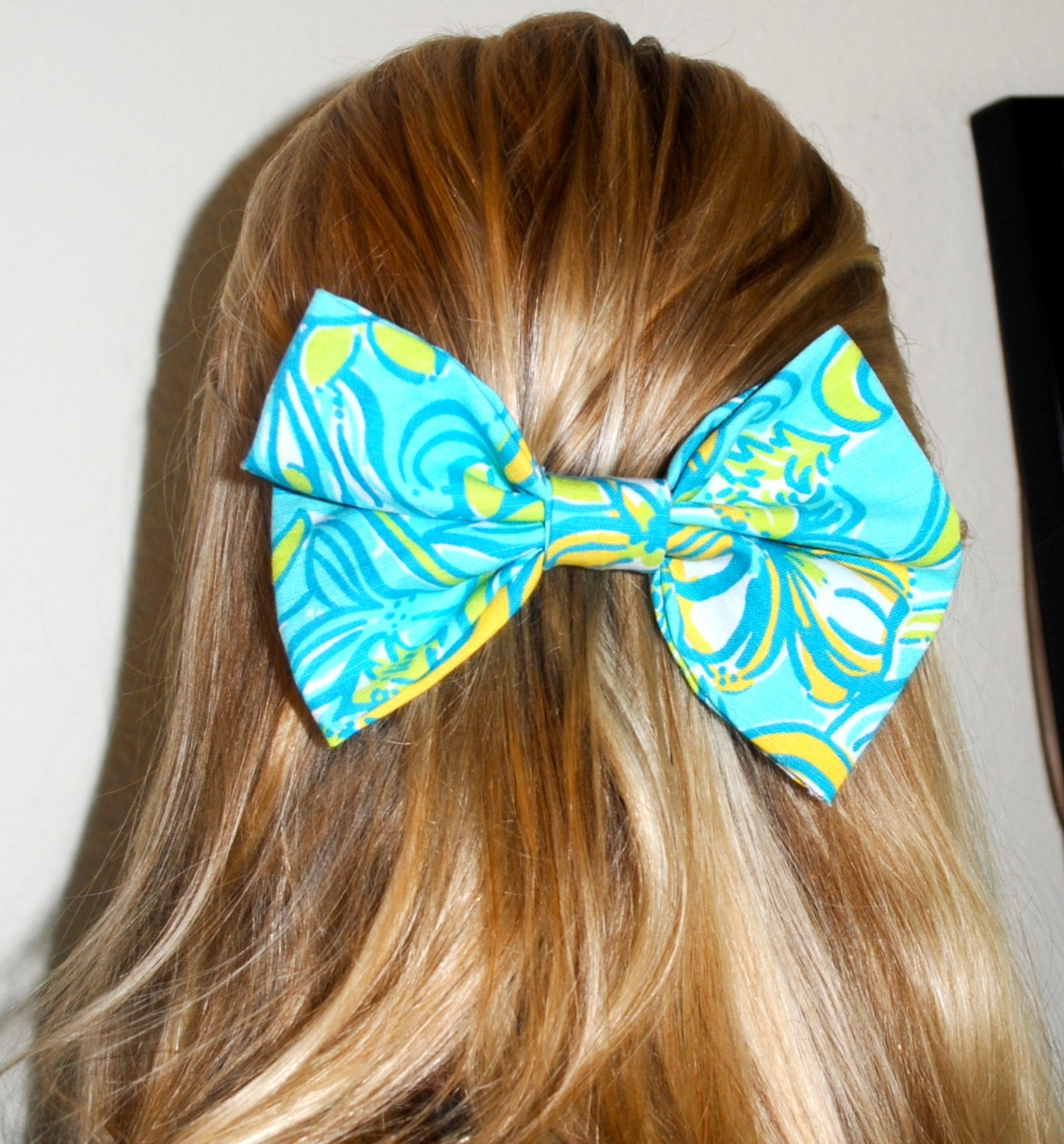 Tri Delta Sorority Lilly Pulitzer Print Hair Bow