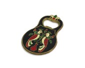 Original Vintage West German Enamel Bottle Opener / 1930s-1940s Bottle Opener Germany