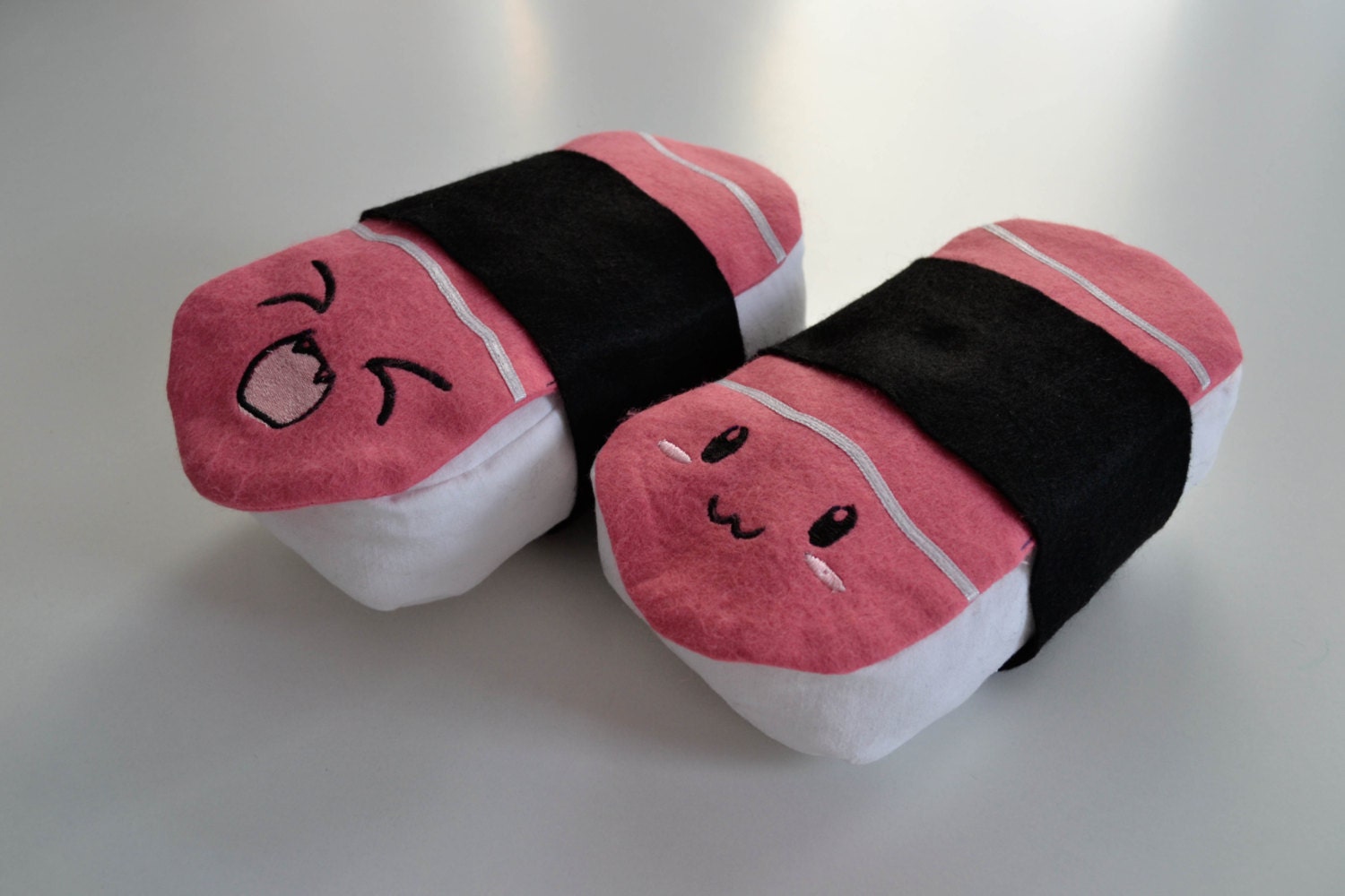 Small kawaii Sushi nigiri salmon pillow