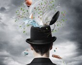 Art Poster 20x27 /  inspirational art, whimsical art, fun poster / "Inside Out" /