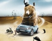 Poster 20x27 / kids wall art, funny art, inspiring quote, modern kids art, young at heart / "The Journey" /