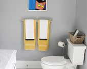 Kids Bathroom Art, Kids Bathroom Decor, Bathroom Art, Brush Your Teeth, "Batman's Good Advice", 8" x 10" Gallery Quality Art Print