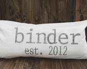 Last Name Personalized 12 x 24 Lumbar , wedding gift, engagement gift, new couple, newlywed, est.
