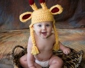 Giraffe Baby Hat Toboggan Beanie gifts Costume Crochet Child Kids Boy Girl Toddler Photography Prop Photo Studio