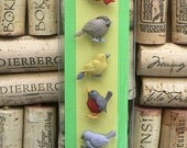 Birds of Spring : magnetic wineglass charms