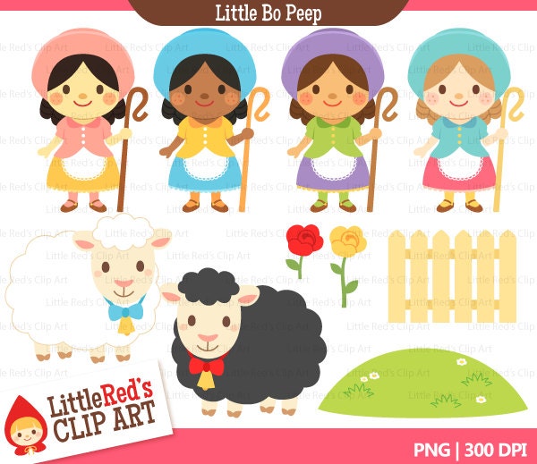 Little Bo Peep from Little Red's Clip Art