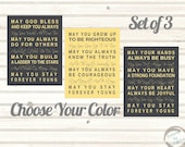Bob Dylan Lyrics Forever Young Poster Print Set of 3 Art Typography Nursery Art Home Decor Parenthood Theme Song Grey Yellow