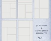 Field Journaling Frames & Clipping Mask Templates - Volume 1