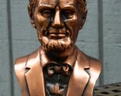 Vintage Abraham Lincoln First Federal Savings & Loan Assoc. Savings Bank / Copper Tone Metal