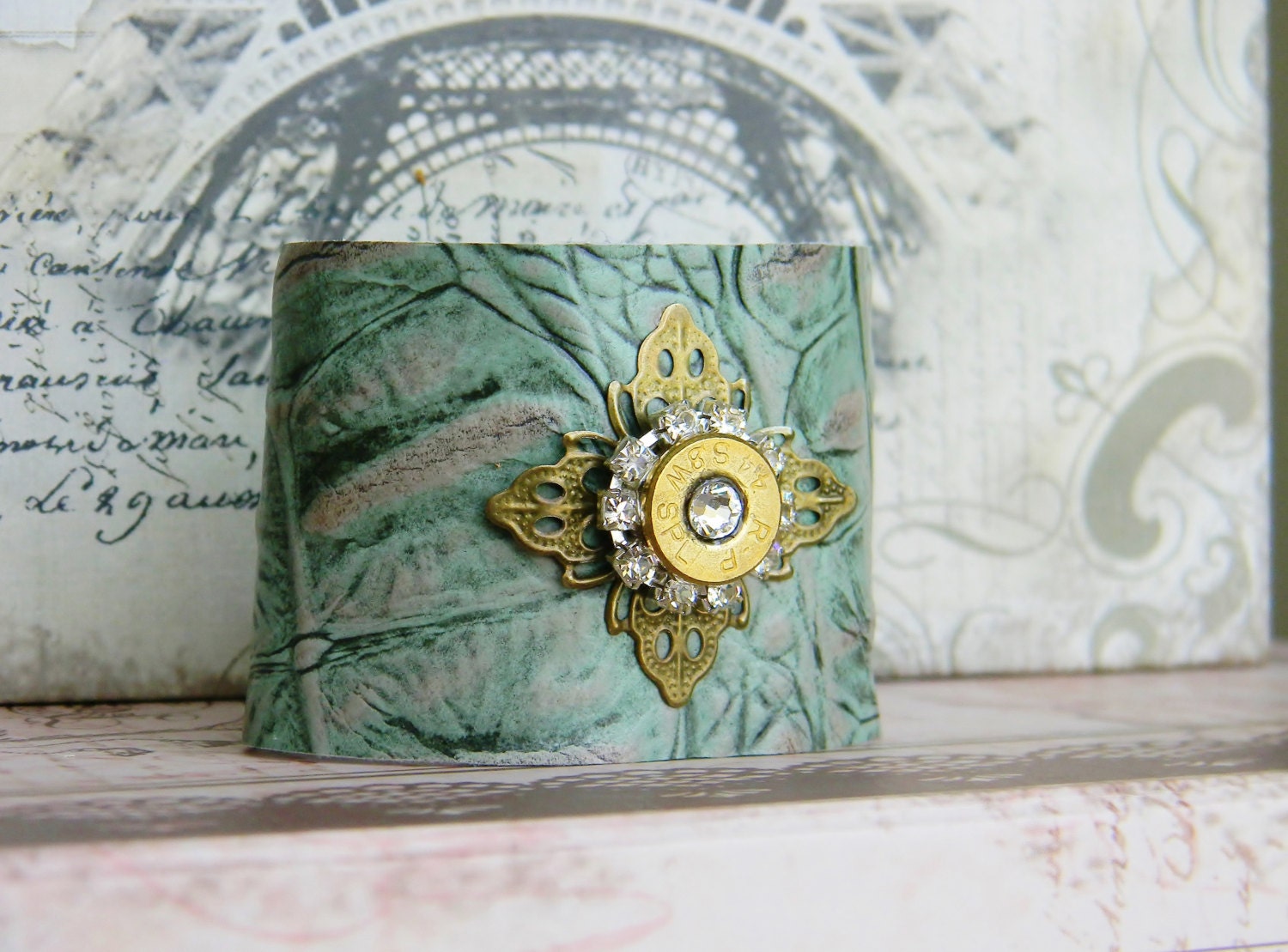 Leather Cuff Bracelet, Cuff Bracelet, Leather Cuff, Outlaw Glam