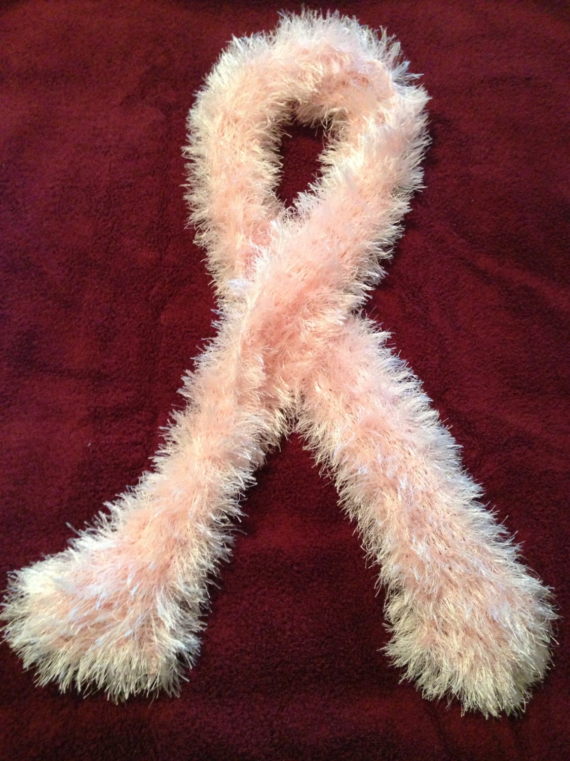 Knitted Eyelash Scarf