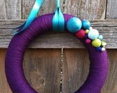 Yarn wreath