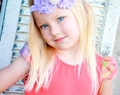 15% OFF-Fancy Purple Flower Headband-Baby Girl Headband-Preemie Headband-Newborn-Infant-Child-Toddler-Teen-Adult-Unique-Pretty-Chic-Vintage