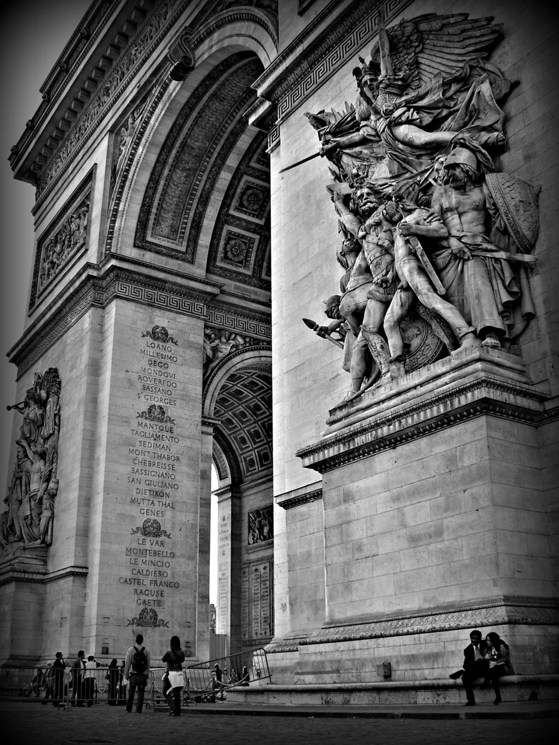 London,  England and Paris, France Black and White Photo Pack 11x14
