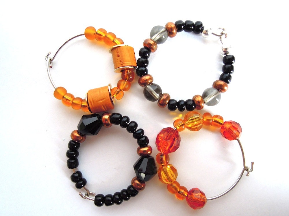 Wine Charms in Night & Golden Sunrise