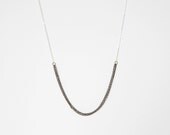 Brass Fringe - Delicate Sterling Silver & Antique Brass Chain Necklace - Fun, Simple and Minimal Jewelry by Catabot