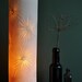 Fronds Column Porcelain Lamp