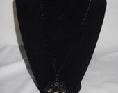 Black Chain Pendant Necklace