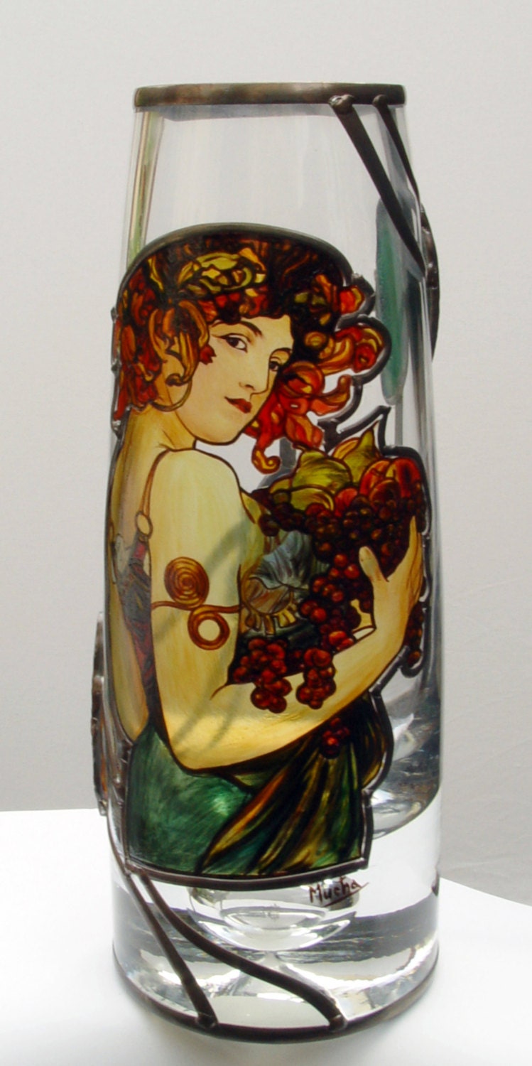 Alphos Mucha Vase TheFruit ORIGINAL Sekyt art studio