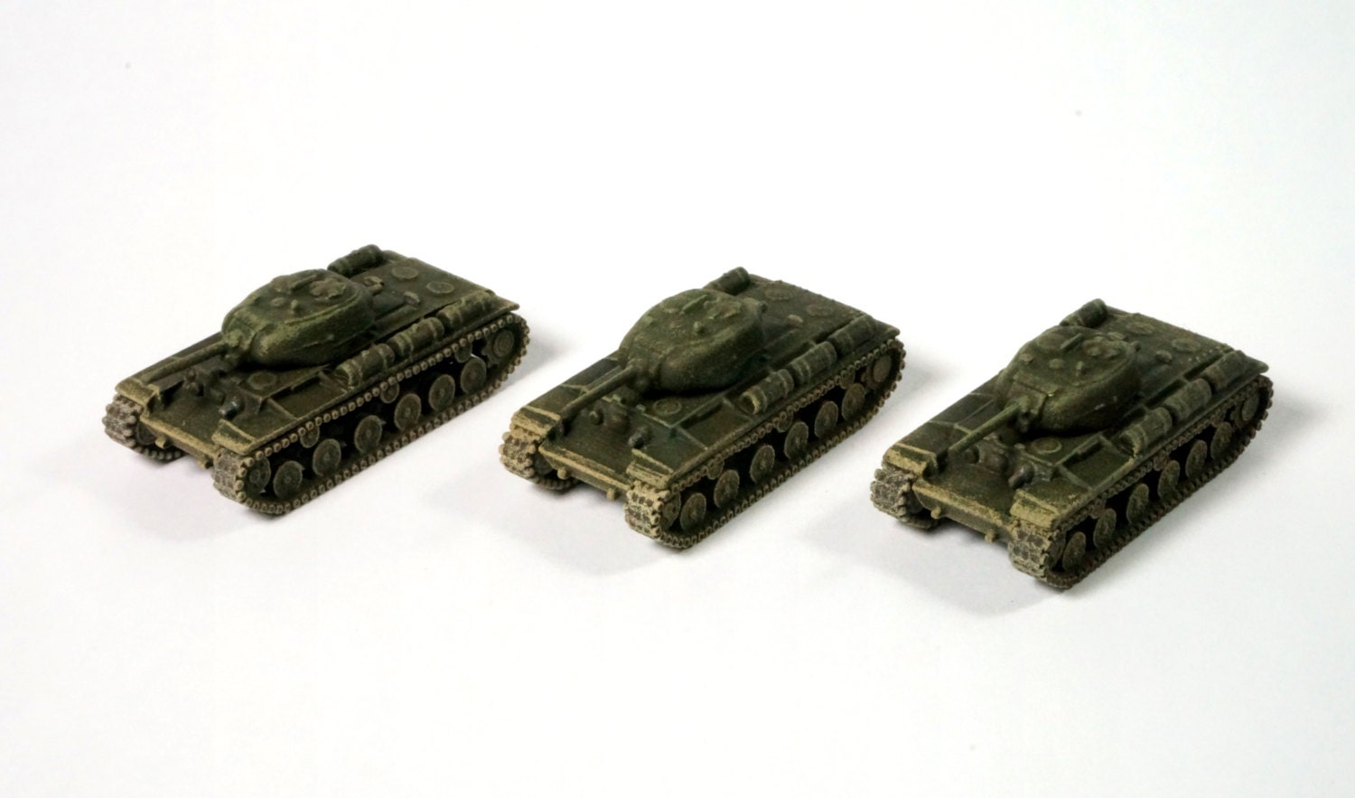 1 : 144 Scale 3D Printed Wargame Armour WWII Russian KV-1s Heavy Tank Hand Painted