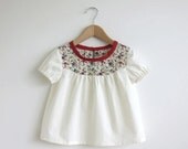 cotton blouse with Liberty print detail