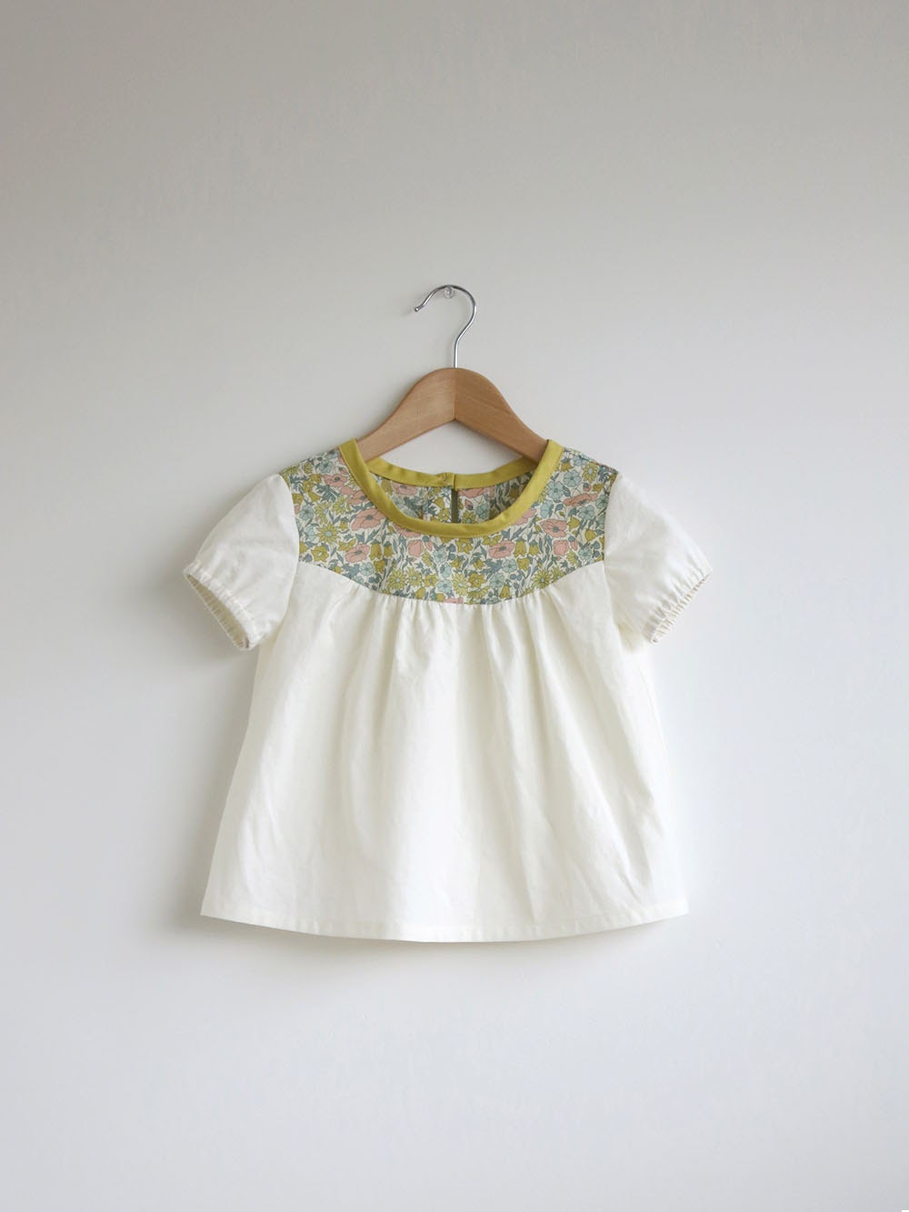 cotton blouse with Liberty print detail