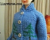 Bild Lilli Lalka Barbie Handknit Cowichan Ski Sweater Set by RETROS FREE Shipping in US