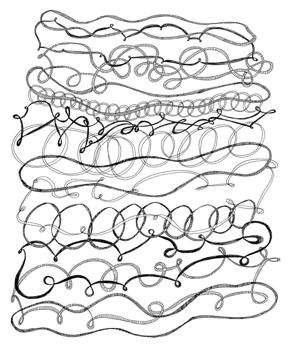 The Ropes 8x10 Fine Art Print of an Original Pen and Ink Drawing