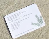 Wedding Invitation Modern Pine Branch - Winter Deposit