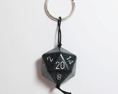 Black Dungeons and Dragon GIANT D20 Keychain